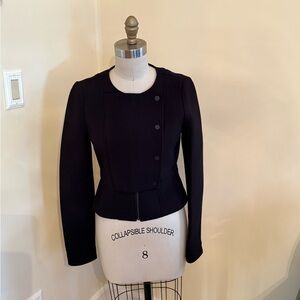 BCBGMaxAzria Black Jaymes Peplum Jacket